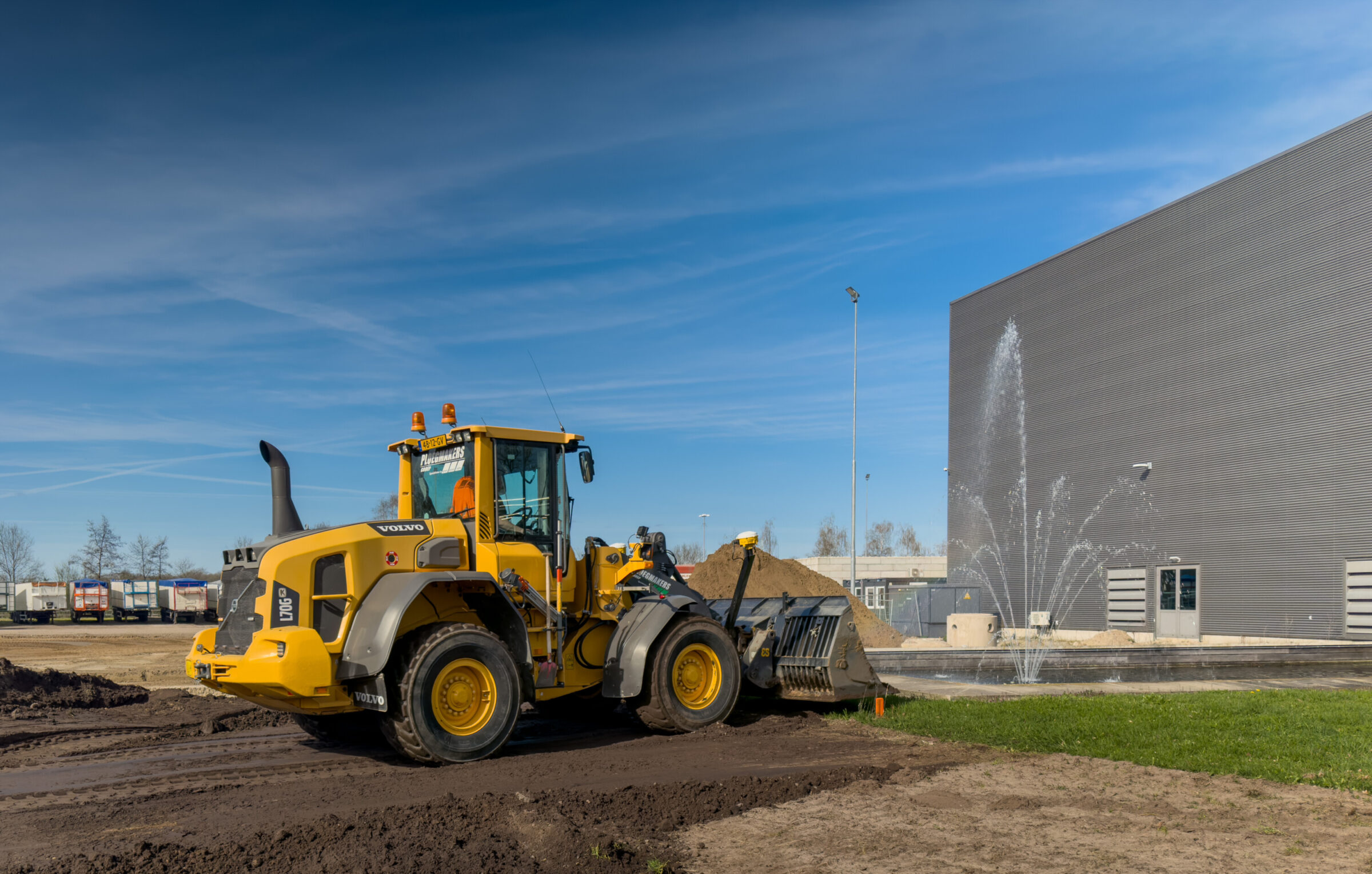 Volvo L70 shovel van ploegmakers GGI