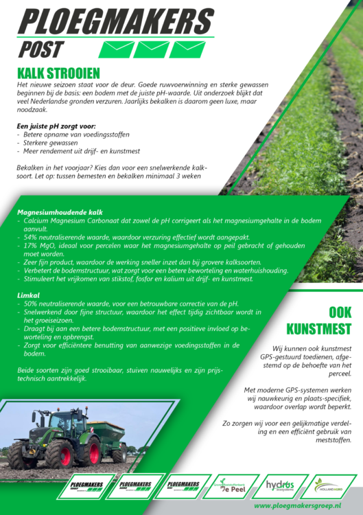 kalk strooien 